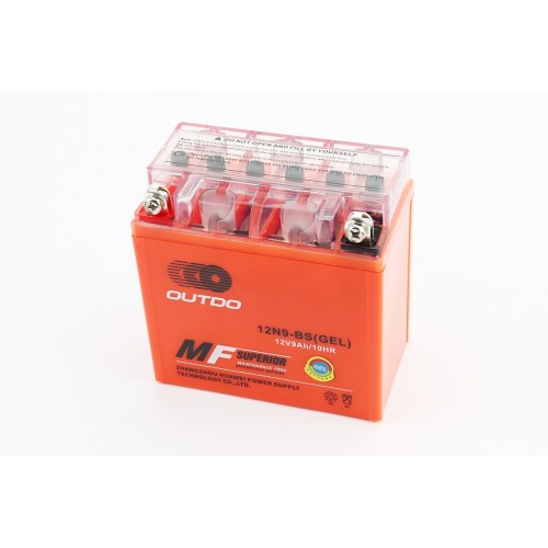 Акумулятор 9Аh МОТО 12N9-BS гелевий (L135*W75*H135mm), 2022