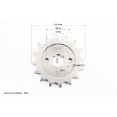 Зірка передня - 428H-16T BOXER BM/ВМX 150cc