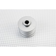 Шків ведучий D=85мм під колінвал 20мм 3-х струмковий (два пази під ремінь SPB один під SPA) 168F/170F