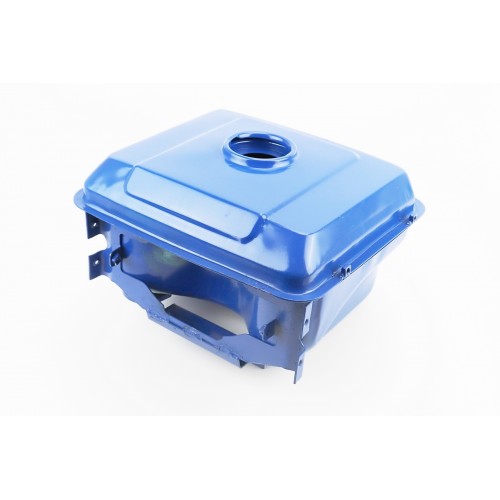 Бак паливний R190N, 270x210x165мм, потайна горловина, отвір під кран паливний, СИНІЙ
