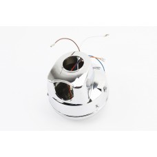 Фара передня "хром" ALPHA кругла D=150mm