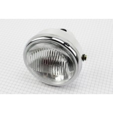 Фара передня "хром" ALPHA кругла D=150mm