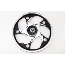 Диск задній литий 1,6-17" ALPHA/ACTIVE "хвиля", чорний (вісь 12мм)