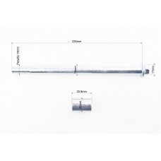 Вісь заднього колеса d15mm