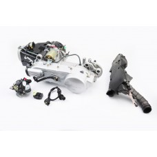 Двигун скутерний в зборі 150куб (довгий варіатор, довгий вал) + карбюратор, комутатор, котушка запалювання, повітряний фільтр