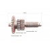 КПП - Вал вторинний L=145мм +шестерня Z=19x31+шестерня Z=19, к-кт 3шт 81-1