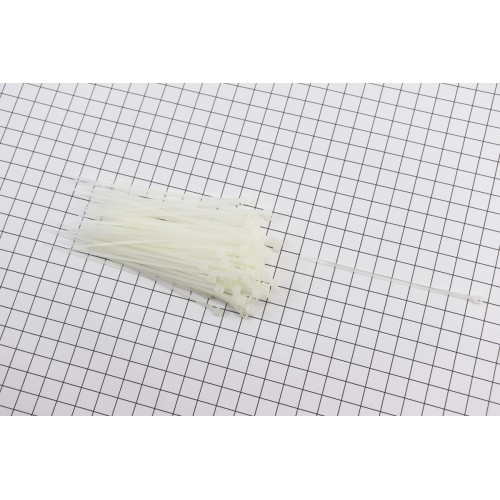 Хомут-стяжка пластик білий 2,5мм*100мм-100шт