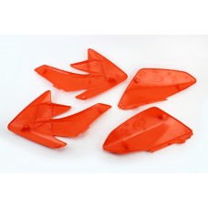 пластик - ВЕСЬ к-кт деталей - 7ед. ОРАНЖЕВЫЙ, Honda CRF70/KAYO CRAZY CAT 140сс/GEON X-PIT