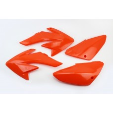 пластик - ВЕСЬ к-кт деталей - 7ед. ОРАНЖЕВЫЙ, Honda CRF70/KAYO CRAZY CAT 140сс/GEON X-PIT