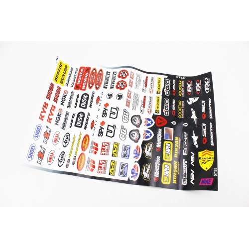 Наклейки набір 106шт "MOTORSPORT" 5758 (33х48см)