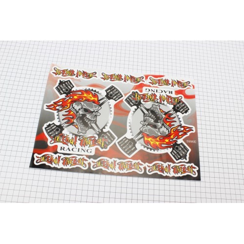 Наклейки набір 8шт "RACING" 5996E (32х23см)