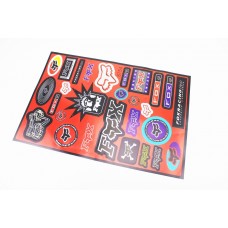 Наклейки набір 28шт "FOX" (червоне тло), 5754 (46x31см)