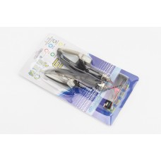 Поворот діодний на гнучкій ніжці + стоп сигнал/габарит LED ЧОВНИК, 2шт