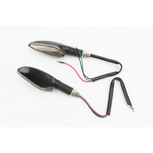 Поворот діодний на гнучкій ніжці + габарит синій LED ЧОВНИК "секвентальний", 2шт