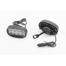 Фара додаткова світлодіодна вологозахисна (85*50mm) - 8 LED з кріпленням під дзеркало, к-кт 2шт Фара додаткова світлодіодна вологозахисна (85*50mm) - 8 LED з кріпленням під дзеркало, к-кт 2шт