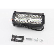 Фара додаткова світлодіодна вологозахисна - 20+20 LED з кріпленням, прямокутна 79*165мм, SUPER LIGHT