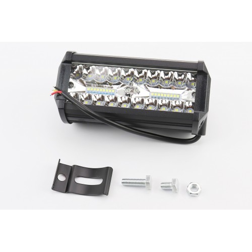 Фара додаткова світлодіодна вологозахисна - 20+20 LED з кріпленням, прямокутна 79*165мм, SUPER LIGHT