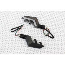Поворот діодний на гнучкій ніжці + стоп сигнал/габарит LED ВИГИБ тип 2 "секвентальний", 2шт