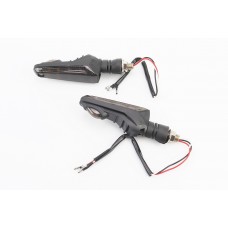 Поворот діодний на гнучкій ніжці + габарит білий LED човник тип 2 "секвентальний", 2шт