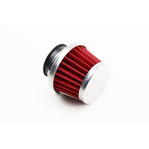 Фільтр повітряний нульовий 35мм прямий "конус" червоний (малий)