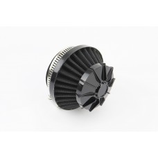 Фільтр повітряний нульовий 42мм прямий "конус" чорний (малий)