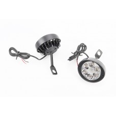 Фара додаткова світлодіодна вологозахисна (65*55mm) - 6 LED з кріпленням під дзеркало, к-кт 2шт, тип 1 Фара додаткова світлодіодна вологозахисна (65*55mm) - 6 LED з кріпленням під дзеркало, к-кт 2шт, тип 1