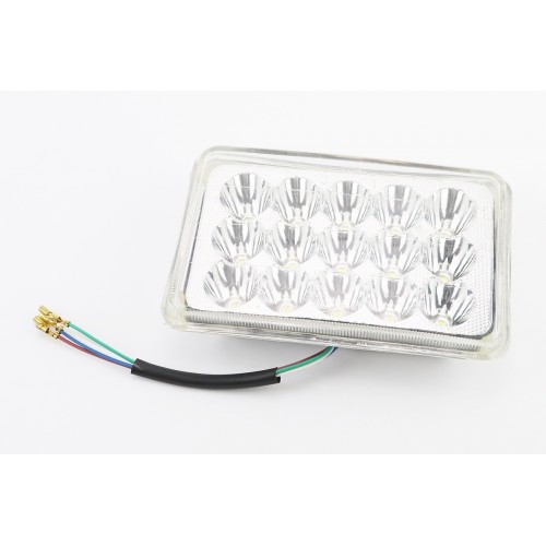 Фары квадратной передняя часть 15-LED, 165*105мм, TUNING