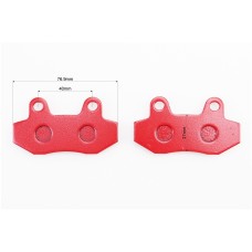 Тормозные колодки (дисковые) Viper -F5 (передние) к-кт красные
