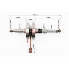 Коленвал Honda TACT AF16, Тайвань