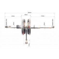 Коленвал Honda LEAD90 - HF05 синяя коробка