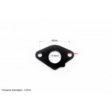 Прокладка патрубка карбюратора Honda DIO AF18/27 (пластмас) d-18мм + манжет