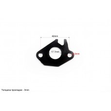 Прокладка патрубка карбюратора Honda DIO AF34/35 (пластмасс) d-18mm + манжет