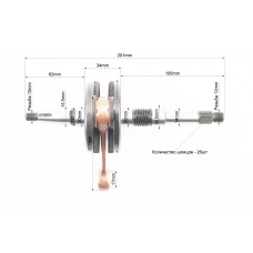 Коленвал Honda DIO AF27/28