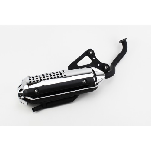 Глушитель Honda DIO ZX AF34/35, LEAD AF-48, ХРОМ