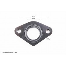 Прокладка патрубка карбюратора Honda DIO AF18/27 (пластмасс) d-18mm + манжет
