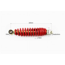 Амортизатор задній GY6/Yamaha - 225мм*d50мм (втулка 10мм/вилка 8мм), червоний